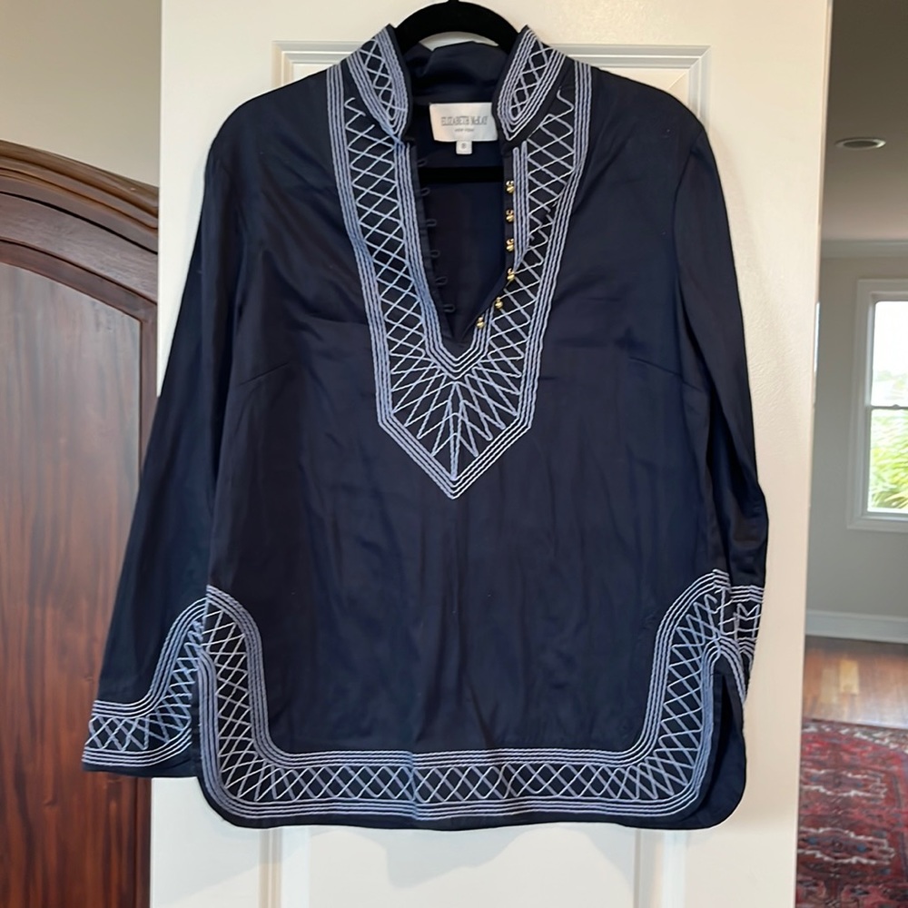 Elizabeth McKay Navy Blue Tunic Sz8